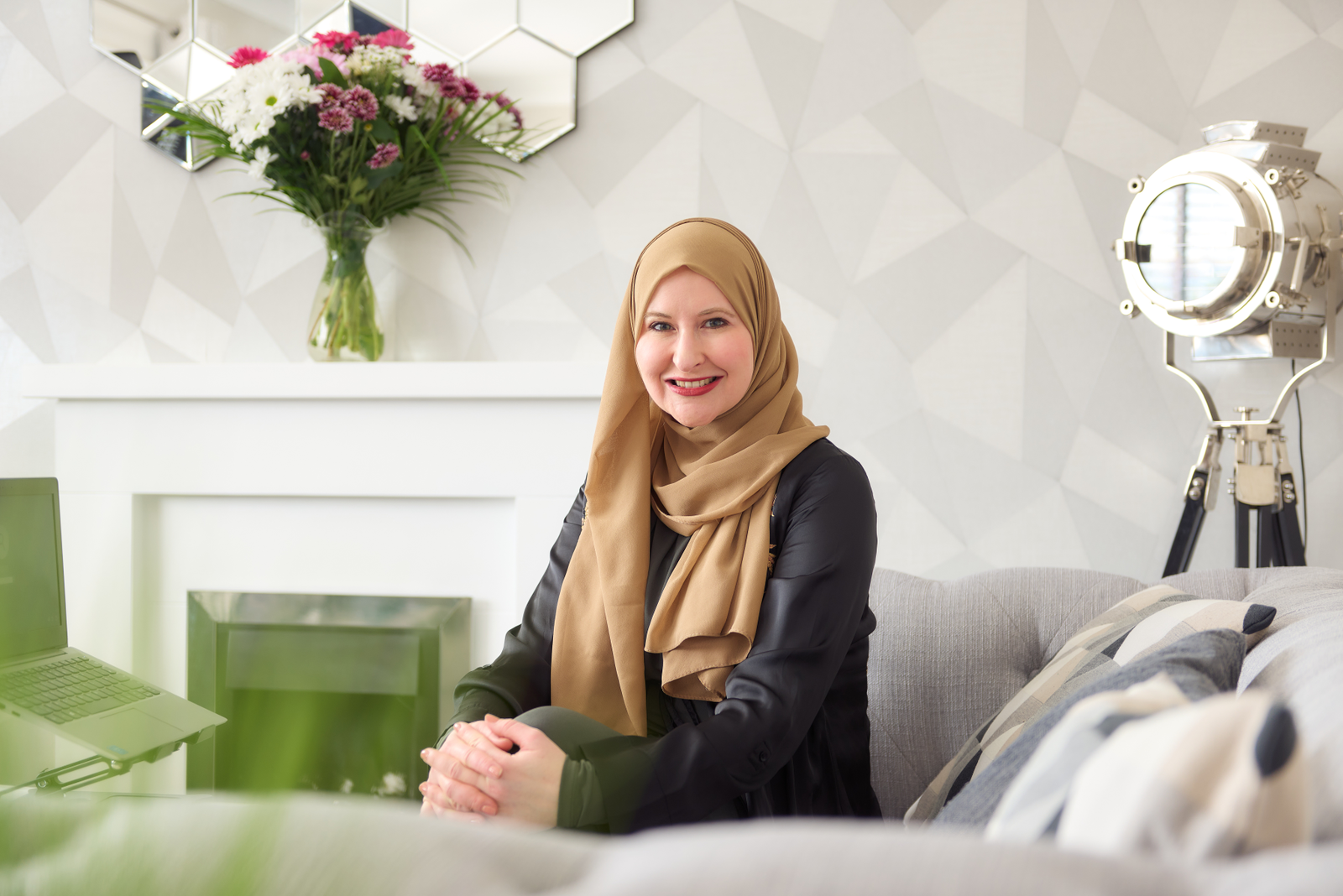 Samara Michael seated in a bright office
